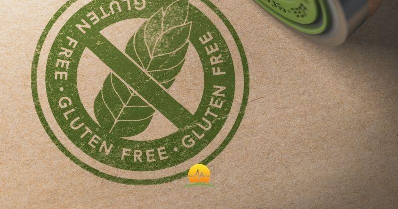 Gluten free stamp in green on brown package paper. Is a gluten free good for weight loss? MASJax logo in corner.