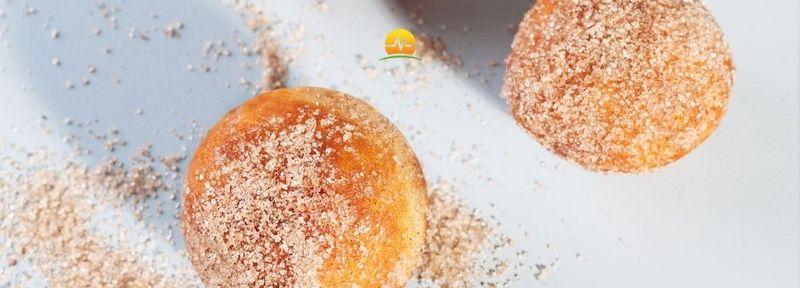 Cinnamon donut holes made with protein supplement for better nutritional balance